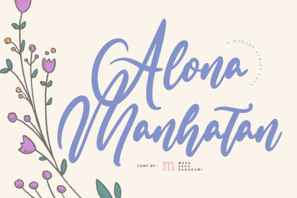 Alona Manhatan: A Stylish Script Font for Web Design