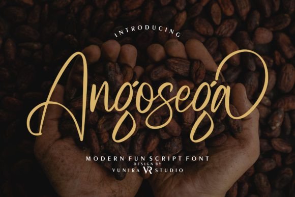Angosega: A Magical Script Font for Handmade Brands