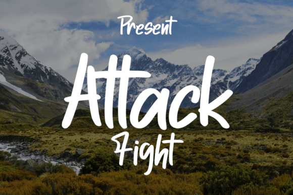 Attack Fight: The Modern Script Font for Luxury Branding