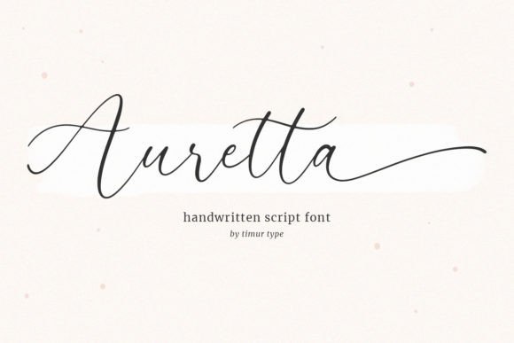 Auretta: A Modern Handwritten Font for Makers