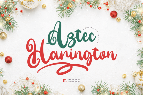 Aztec Harington: A Modern Script Font for Web Headers