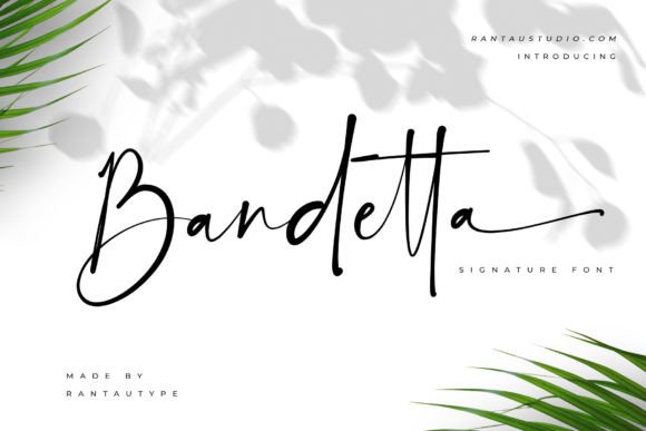 Bandetta: A Modern Script Typeface for Digital Brands