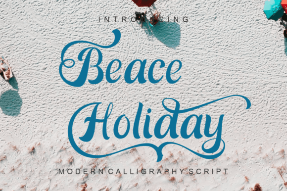 Beace Holiday Font for Elegant Business Branding