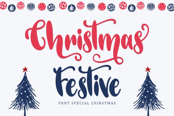 Christmas Festive: A Sweet Script Font for Editorial Design