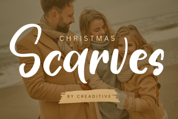 Christmas Scarves Font: Luxury Script for Branding