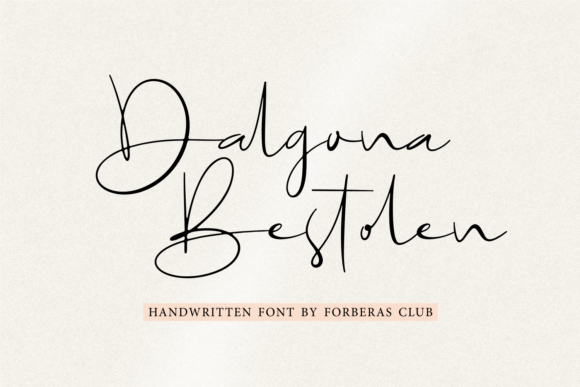 Dalgona Bestolen: A Timeless Script Font for Editorial Design