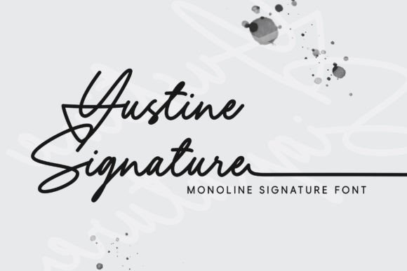 Elevate Your Crafts with Yustine Signature Typeface