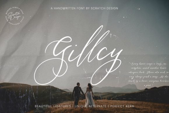 Gillcy: The Dazzling Script Font for Handmade Brands
