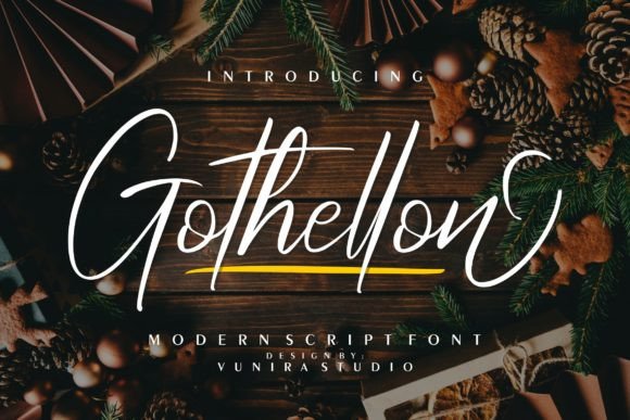 Gothellon: The Elegant Script Font for Modern Branding