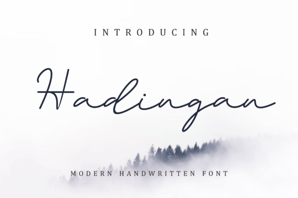 Hadingan: A Thin Script Typeface for Digital Branding
