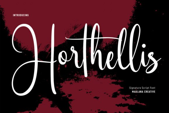 Horthellis: The Neat Script Font for Polished Branding