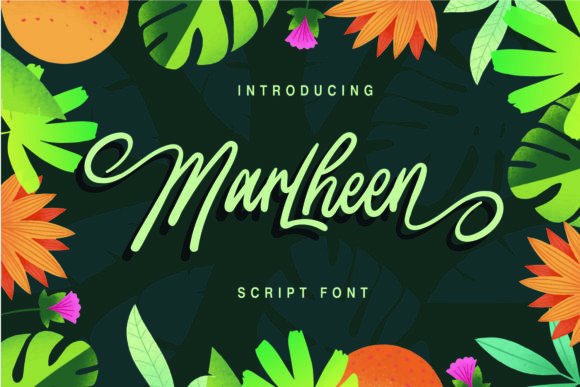 Marlheen: A Playful Script Font for Makers