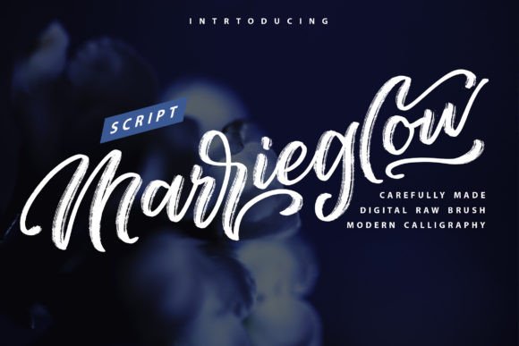 Marrieglow: A Dazzling Brush Script Font for Web Design