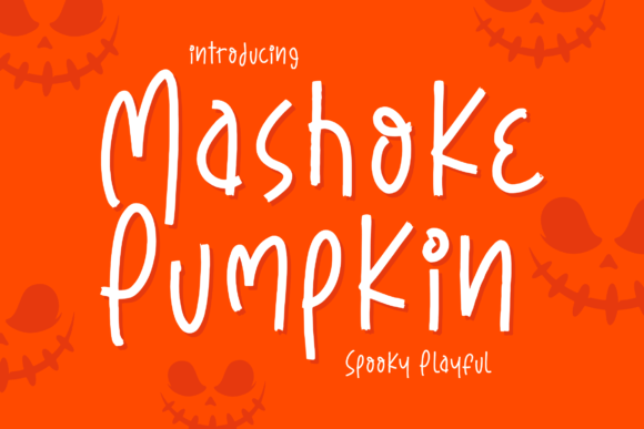 Mashoke Pumpkin: A Spooky Playful Script Font for Branding