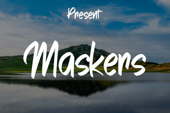 Maskers: A Modern Script Typeface for Luxury Campaigns