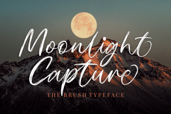Moonlight Capture: A Dazzling Script Typeface for Branding
