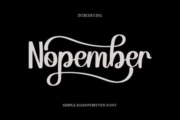 Nopember: A Timeless Script Font for Elegant Branding