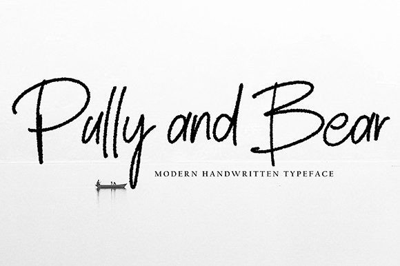 Pully and Bear: A Fresh Script Font for Makers