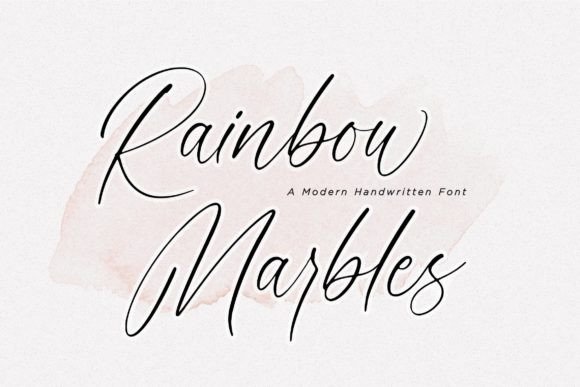 Rainbow Marbles: The Script Font That Elevates Small Business Branding