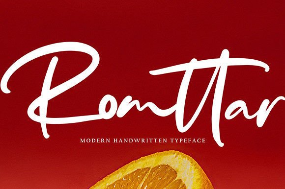 Romttar: A Flowing Script Font for Small Business Branding