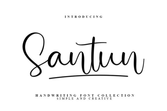 Santun: A Bold Script Font for Editorial Design