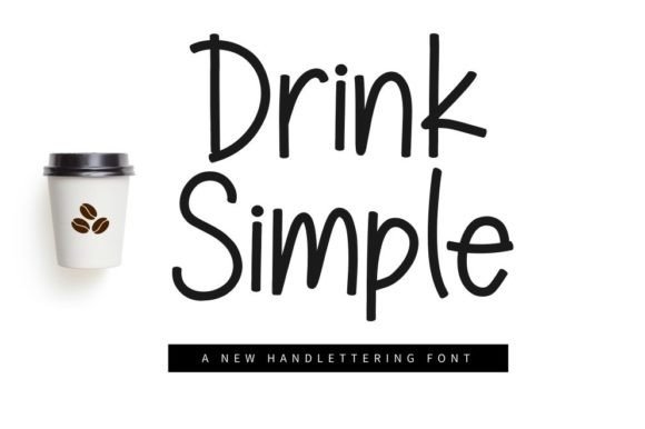 Simple Drink: A Classic Handwritten Font for Editorial Design