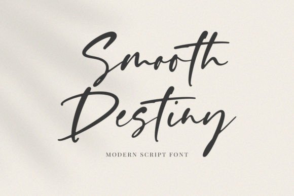 Smooth Destiny: The Perfect Handwritten Font for Crafters
