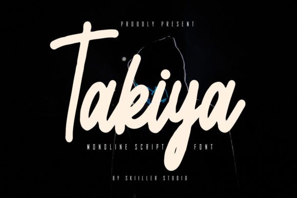 Takiya: A Bold Script Font for Editorial Impact